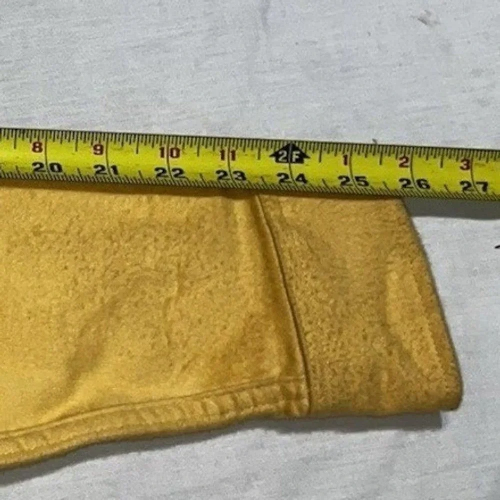 St‎ Johns Bay Mens Medium Tall Chamois Cloth Button Up Long Sleeve Shirt Yellow